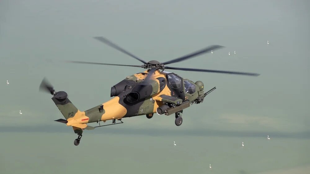Produced by Turkish defense compony TAI, the T129 Atak helicopters are widely used by Turkish military (Handout)
