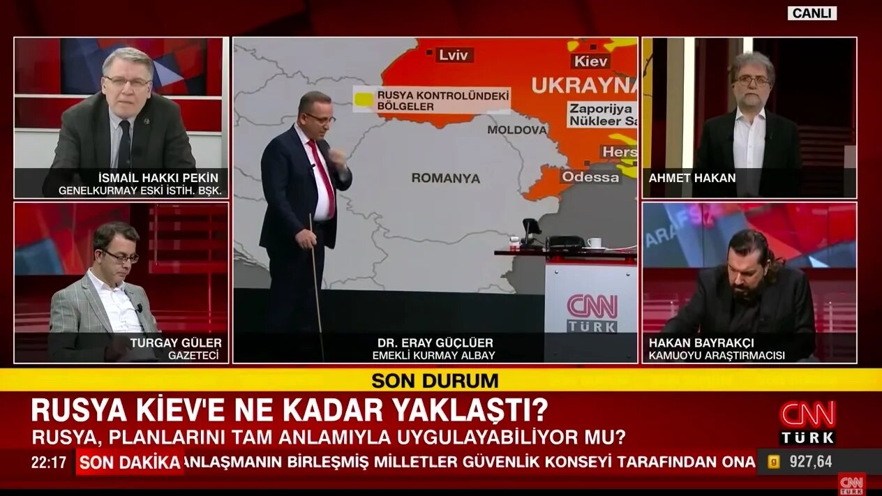 Retired Turkish generals and colonels blame NATO and US rather than Russia for the war in Ukraine. (Screengrab)