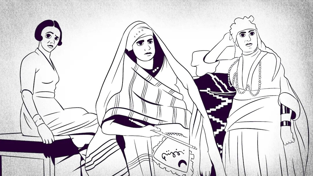 Les récits de voyage de Marga d’Andurain, Isabelle Eberhardt et Emily Keene, permettent de poser un autre regard sur le Maghreb et le Moyen-Orient aux XIXe et XXe siècles (illustrations de Mohamad Elaasar)