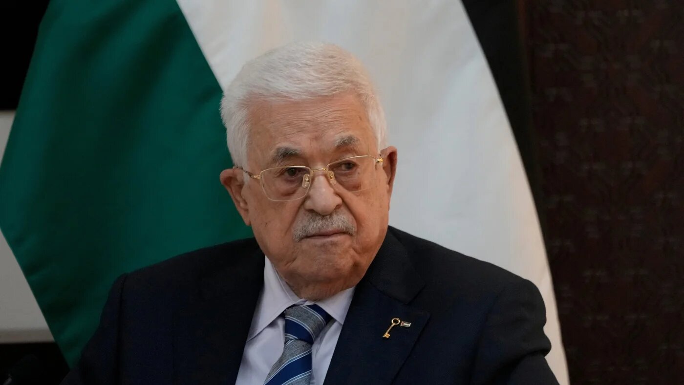 Palestinian Authority President Mahmoud Abbas is pictured in Ramallah, in the occupied West Bank, on 22 December 2025 (Nasser Nasser/Pool via Reuters)