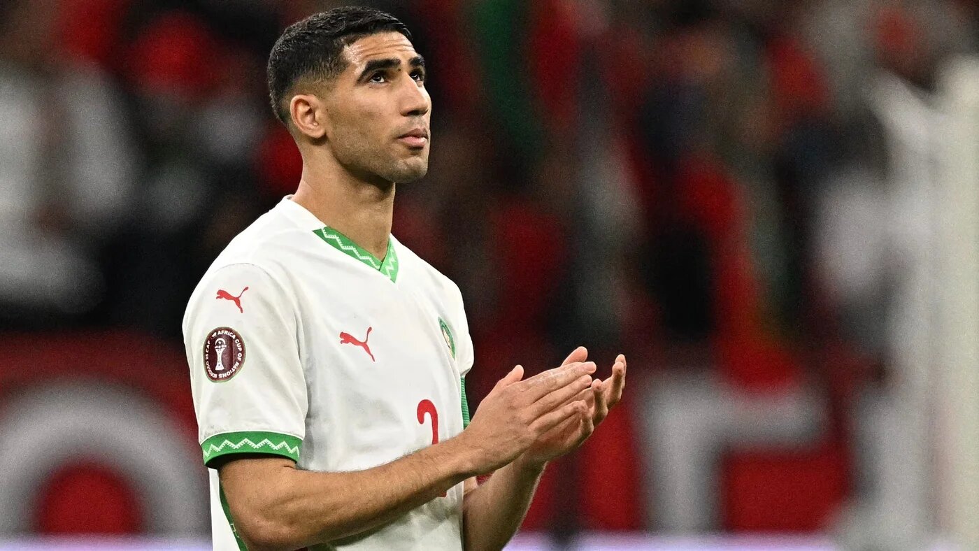 Morocco's defender Achraf Hakimi during the Africa Cup of Nations group stage football match between Zambia and Morocco at Prince Moulay Abdellah Stadium in Rabat on 29 December 2025 (AFP/Gabriel Bouys)
