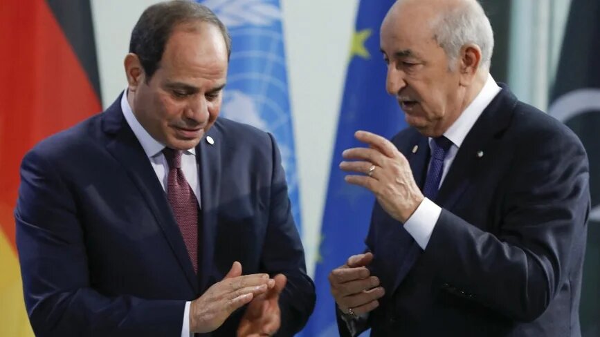 Les présidents algérien et égyptien se sont accordés lundi à se rencontrer prochainement (AFP)