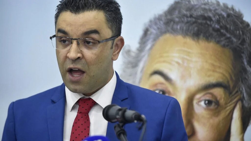 Youcef Aouchiche, ancien journaliste et actuel sénateur de Tizi-Ouzou, est devenu en 2020 premier secrétaire national du parti (AFP/Ryad Kramdi)