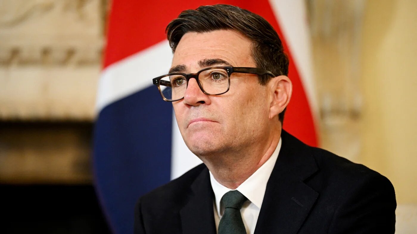 British Prime Minister Andy Burnham looks on during a bilateral meeting with French President Emmanuel Macron at 10 Downing Street on 3 September 2026 in London (Leon Neal/Reuters)