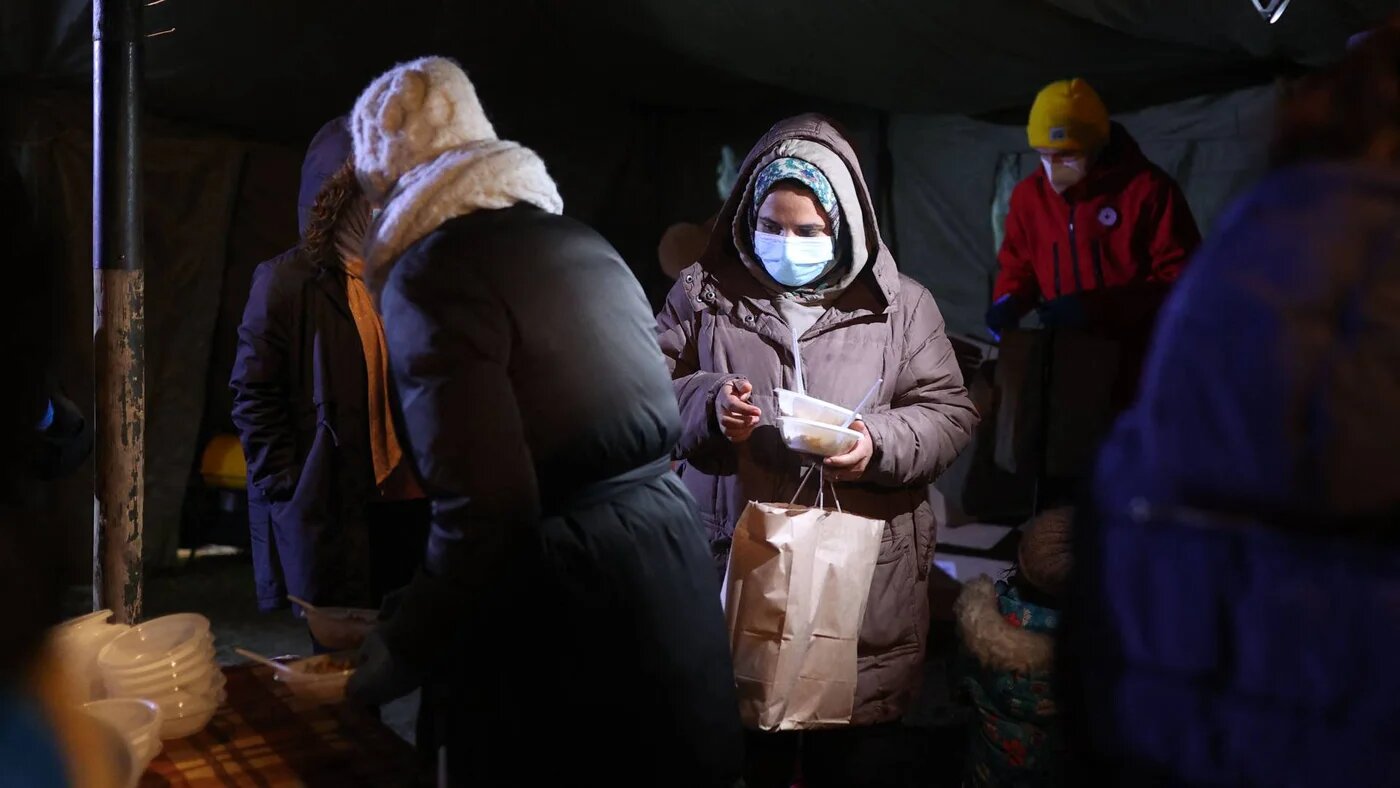 An estimated 4,000 people have been stuck on the Belarus-Poland border for weeks while attempting to cross into the European Union