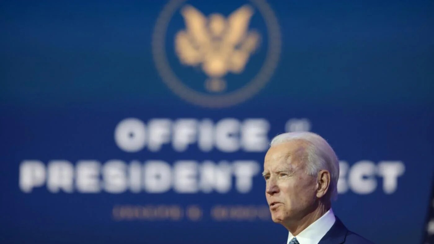 Le président élu Joe Biden s’adresse aux médias dans le Delaware, le 9 novembre (AFP)
