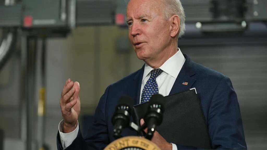 Biden said he submitted a budget to Congress that reflects a goal of admitting 125,000 refugees.