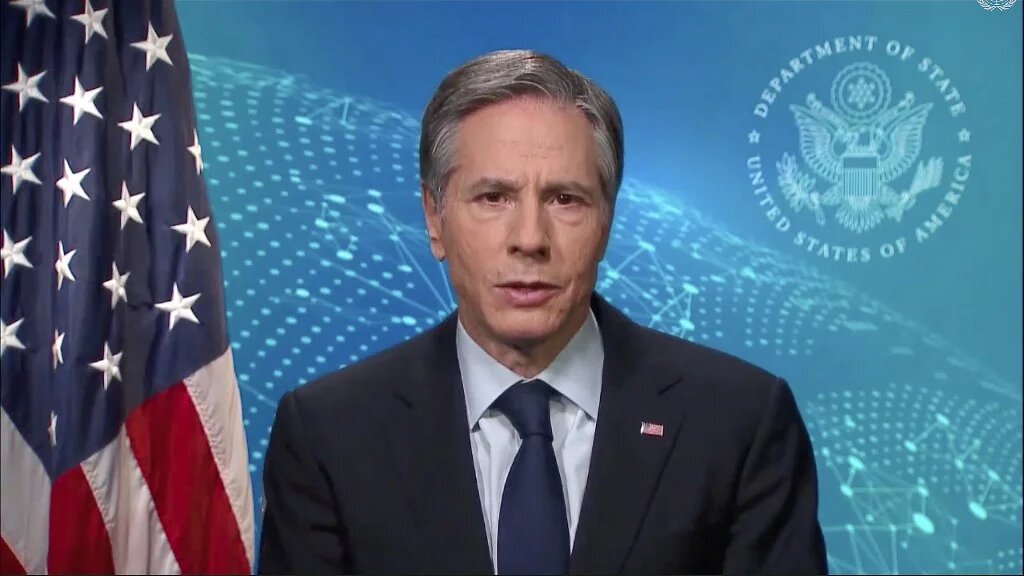 Blinken said the US was seeking support for its election to the UNHRC for the 2022-2024 term.