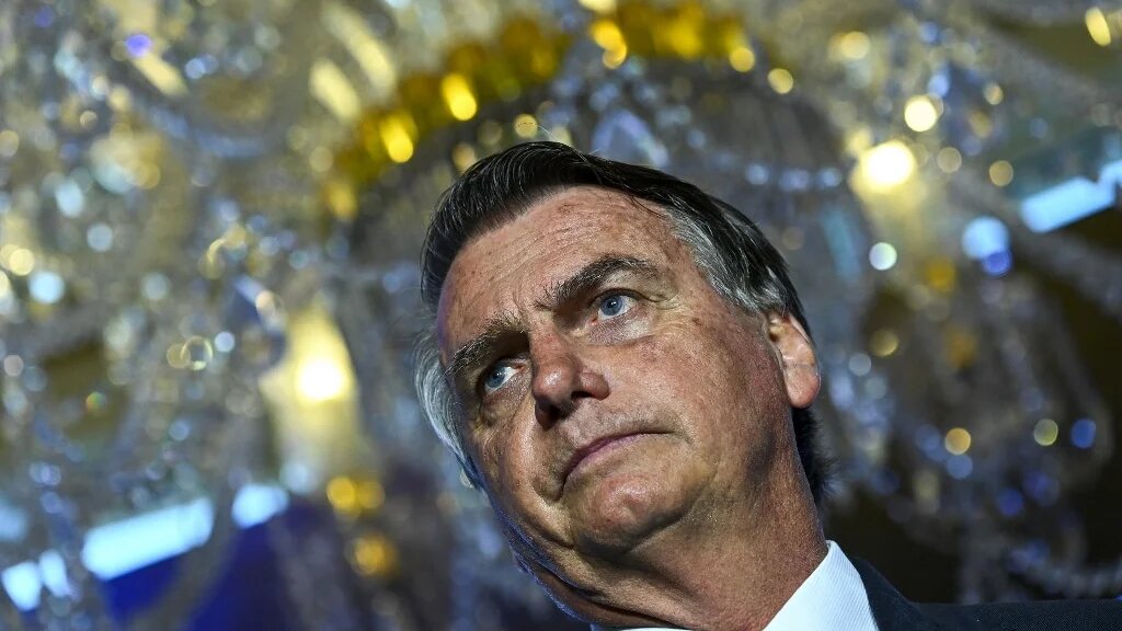 L’ex-président d’extrême droite Jair Bolsonaro est au cœur du scandale (AFP/Chandan Khanna)