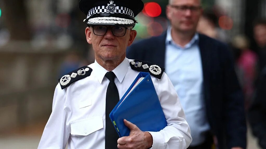 Britain's Metropolitan Police Commissioner Mark Rowley is pictured in central London on 8 August 2024 (Henry Nicholls/AFP)