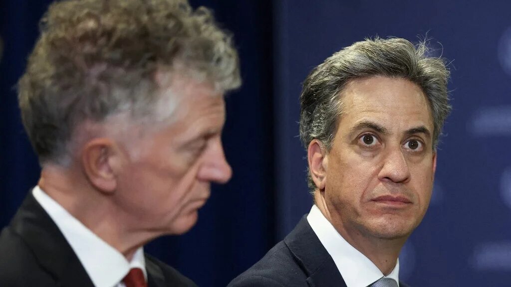 British National Security Adviser Jonathan Powell and Foreign Secretary Ed Miliband are pictured at the UN General Assembly in New York, on 22 September 2026 (Toby Melville/AFP)
