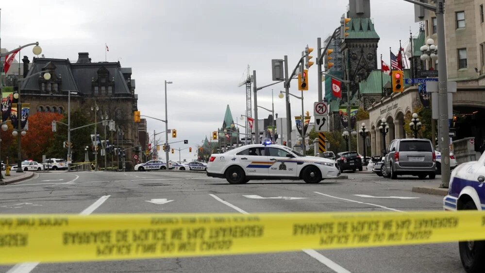 The suspected attacker was found wearing a vest that was similar to body armour in appearance.