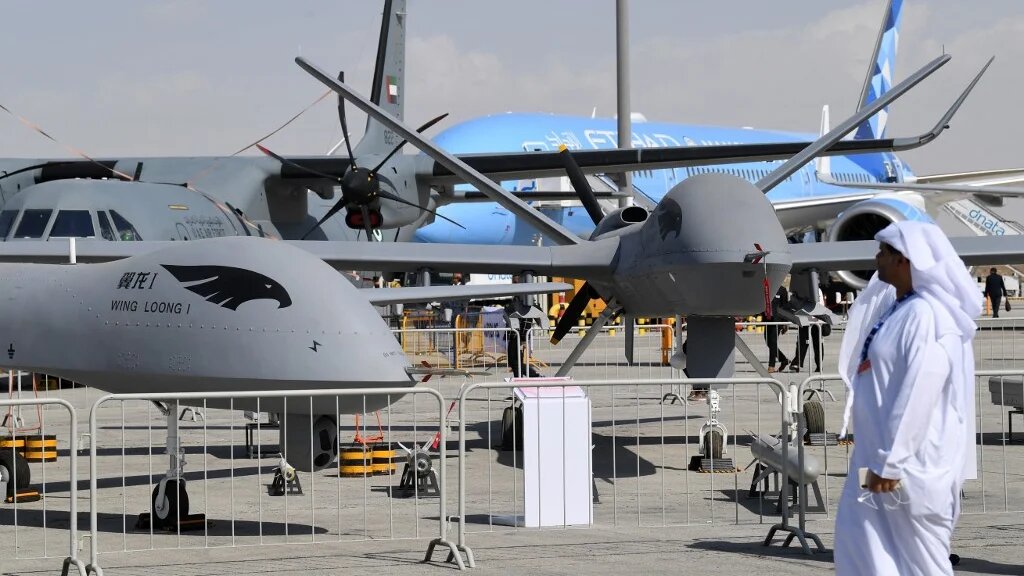 Chinese-made Wing Loong II drones 