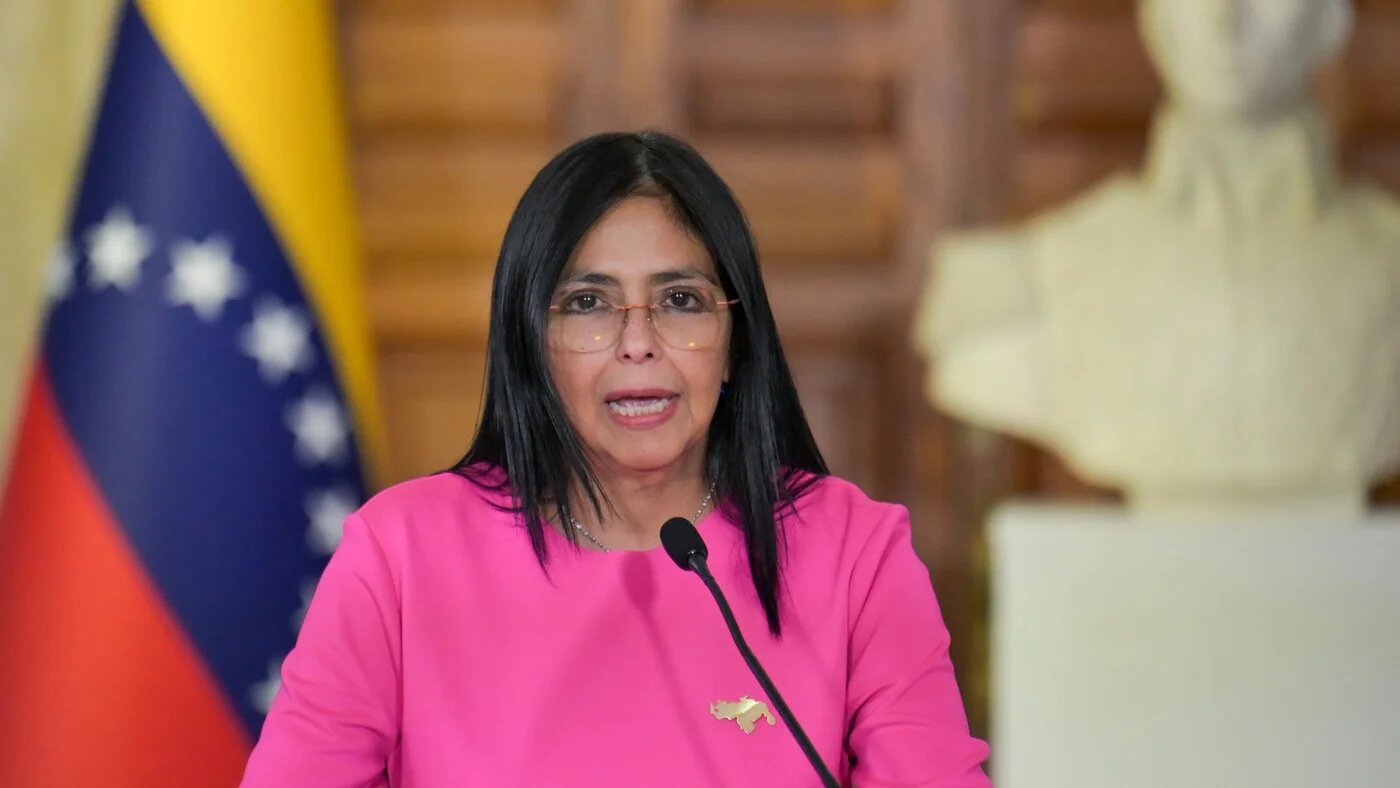  Venezuela's Vice President Delcy Rodriguez speaks during a press conference in Caracas on 11 August 2025 (AFP/File photo/Juan Barreto)