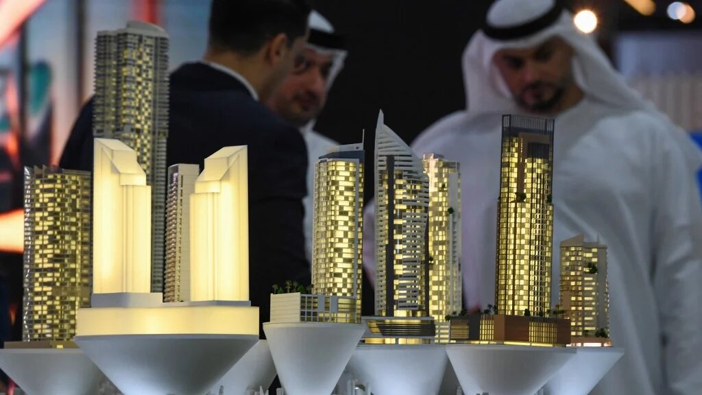 Exposition sur les investissements immobiliers au World Trade Center de Dubaï, le 25 septembre 2019 (AFP/Karim Sahib)