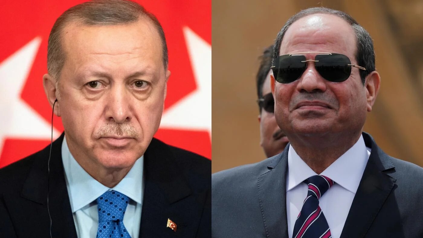 Le président turc Recep Tayyip Erdoğan et son homologue égyptien Abdel Fattah al-Sissi (Reuters)