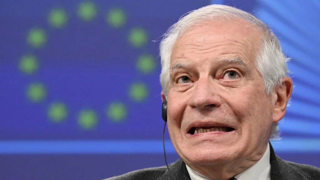 EU foreign policy chief Josep Borrell speaks in Brussels on 5 March 2024 (John Thys/AFP)