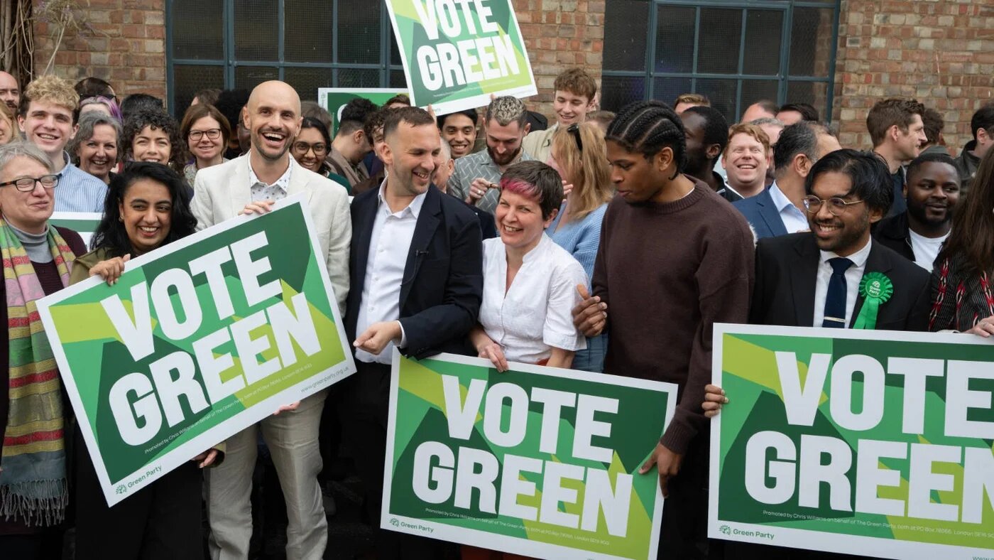 The Green Party's local elections campaign launch earlier this month (Supplied)