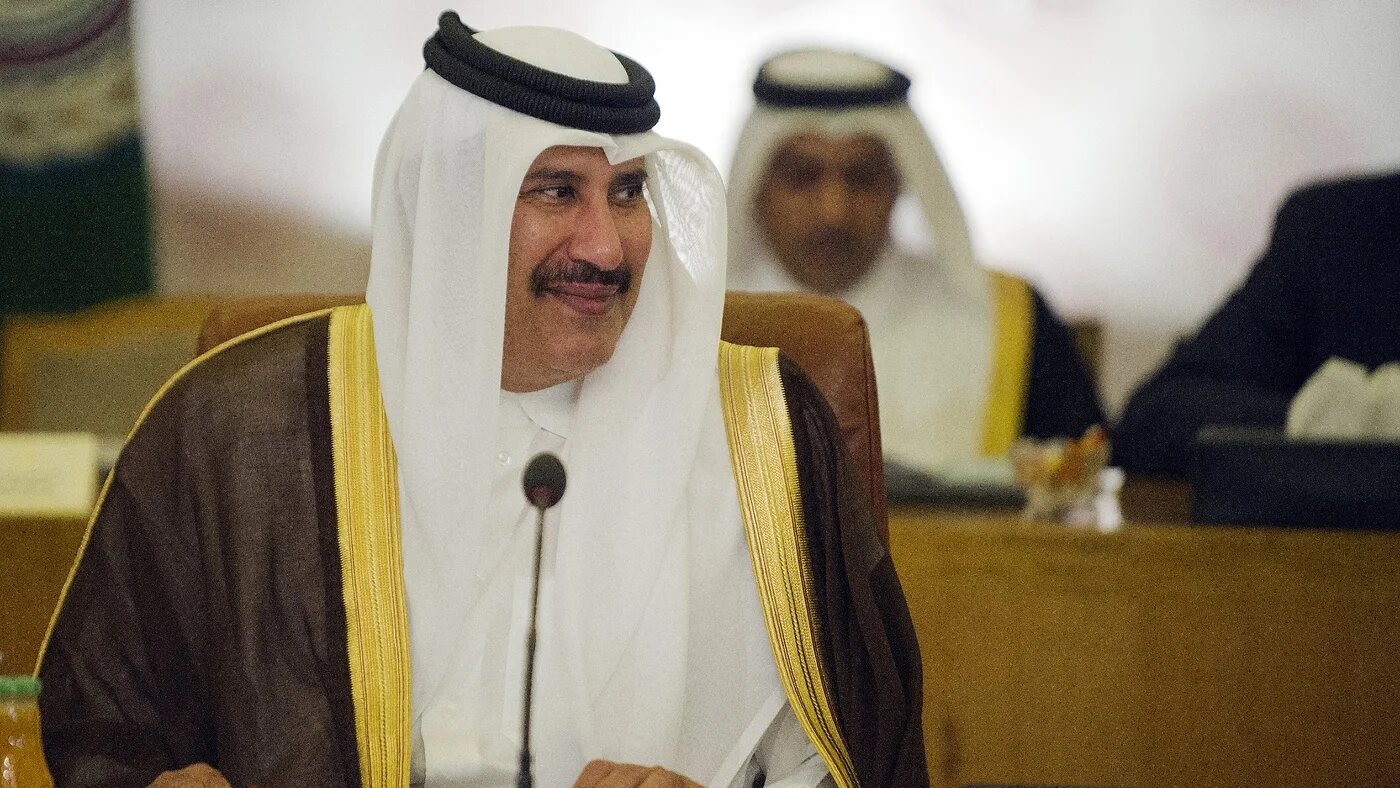 Former Qatari Premier and Foreign Minister Sheikh Hamad bin Jassim al-Thani in Cairo, Egypt, on 23 May 2013 (AFP/Gianluigi Guercia)