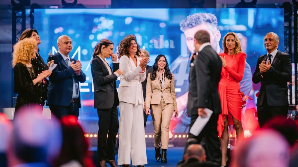 Lors du gala à Rabat pour marquer le lancement des deux antennes marocaines d’i24 News, le 30 mai 2022 (capture d’écran)