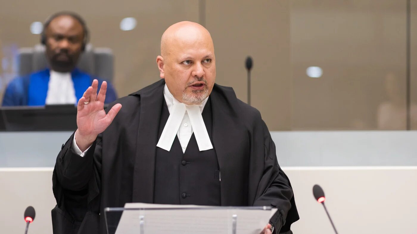 Karim Khan, the Prosecutor of the International Criminal Court taking oath of office in 2021 (ICC official photo)