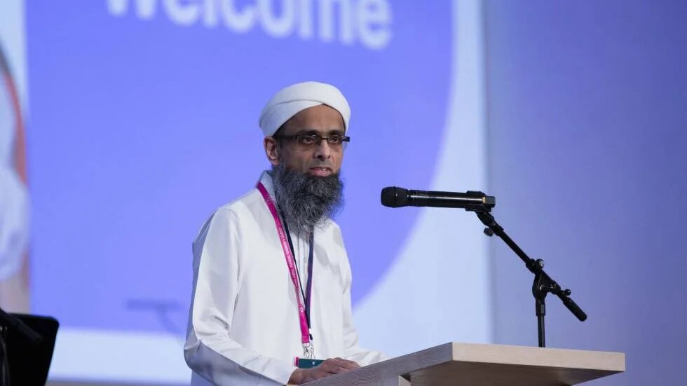Sir Hamid Patel speaking at the Church of England's annual education conference in January (Church of England)