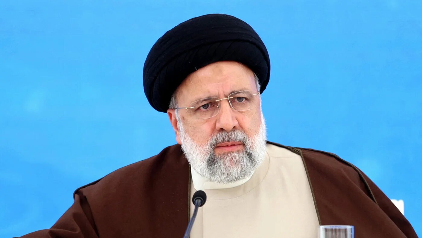 Iran's President Ebrahim Raisi at a meeting in Azerbaijan on 19 May 2024, just hours before he was killed in a helicopter crash (Iranian Presidency handout/AFP)