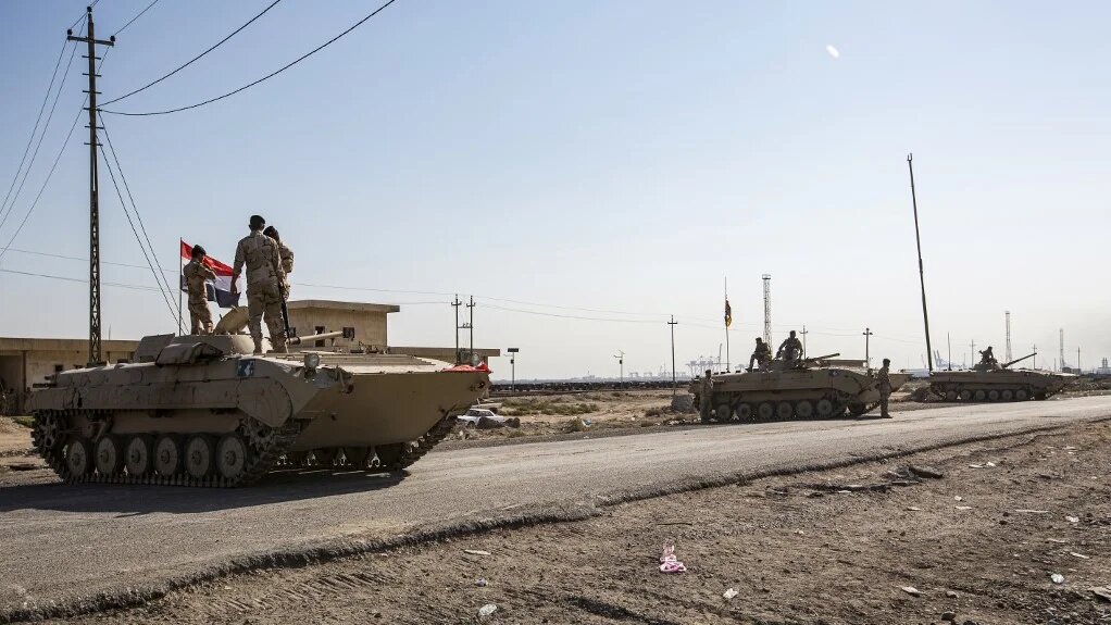 The rockets hit Besmaya base, where Spanish troops have been based as part of the fight directed by the US-led coalition.