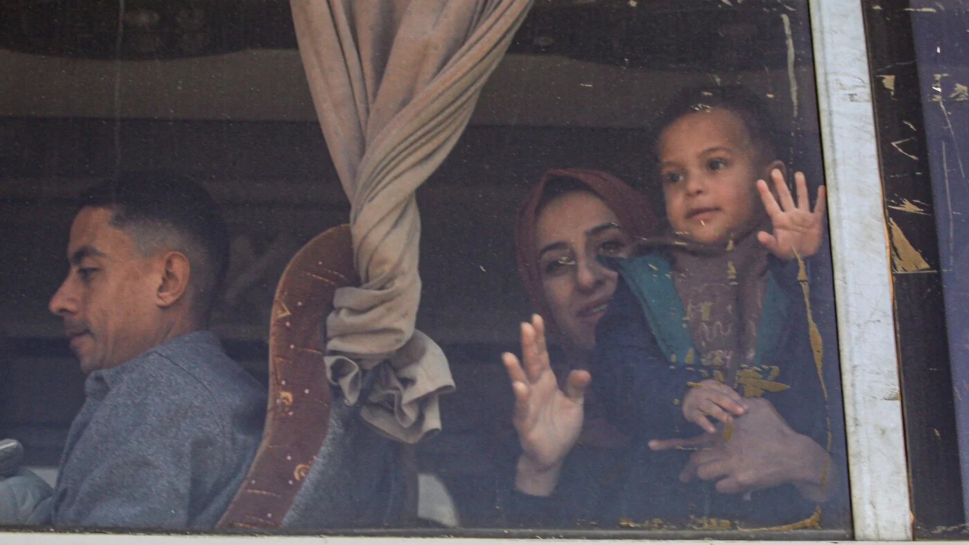 Palestinian patients transported for treatment abroad, in Khan Younis in the southern Gaza Strip, on 2 February, 2026 (AFP/Bashar Taleb)