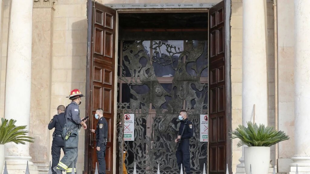 A spokesperson for the firefighters said luckily the fire did not spread throughout the church.