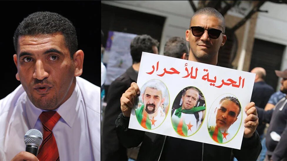Karim Tabbou, opposant politique et Khaled Drareni, journaliste (AFP/Facebook)