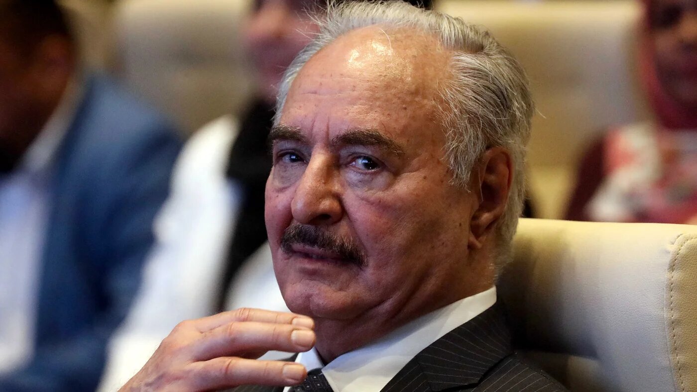Khalifa Haftar attends a conference in Libya's southern city of Sebha on 5 Septembe 2024 (Abdullah Doma/AFP)