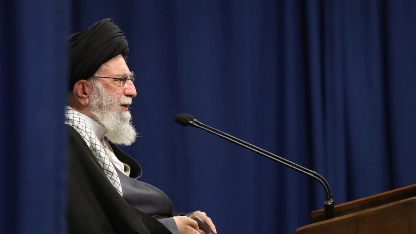  Le guide suprême iranien, l’ayatollah Ali Khamenei, prend la parole le 8 janvier 2021 (Khamenei.ir/AFP)