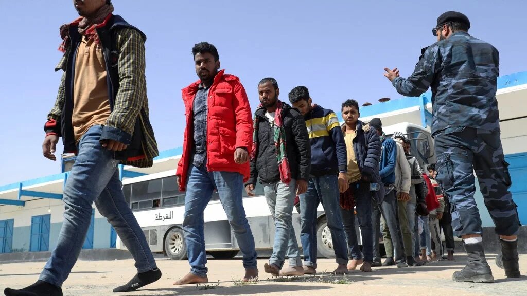 Migrants detained in Libya