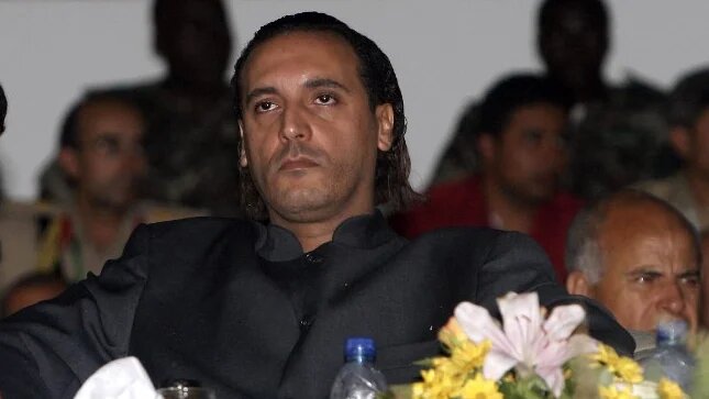 Hannibal Kadhafi, fils de Mouammar Kadhafi, le 2 septembre 2009, lors d’une célébration officielle à Tripoli, en Libye (AFP/Mahmud Turkia)