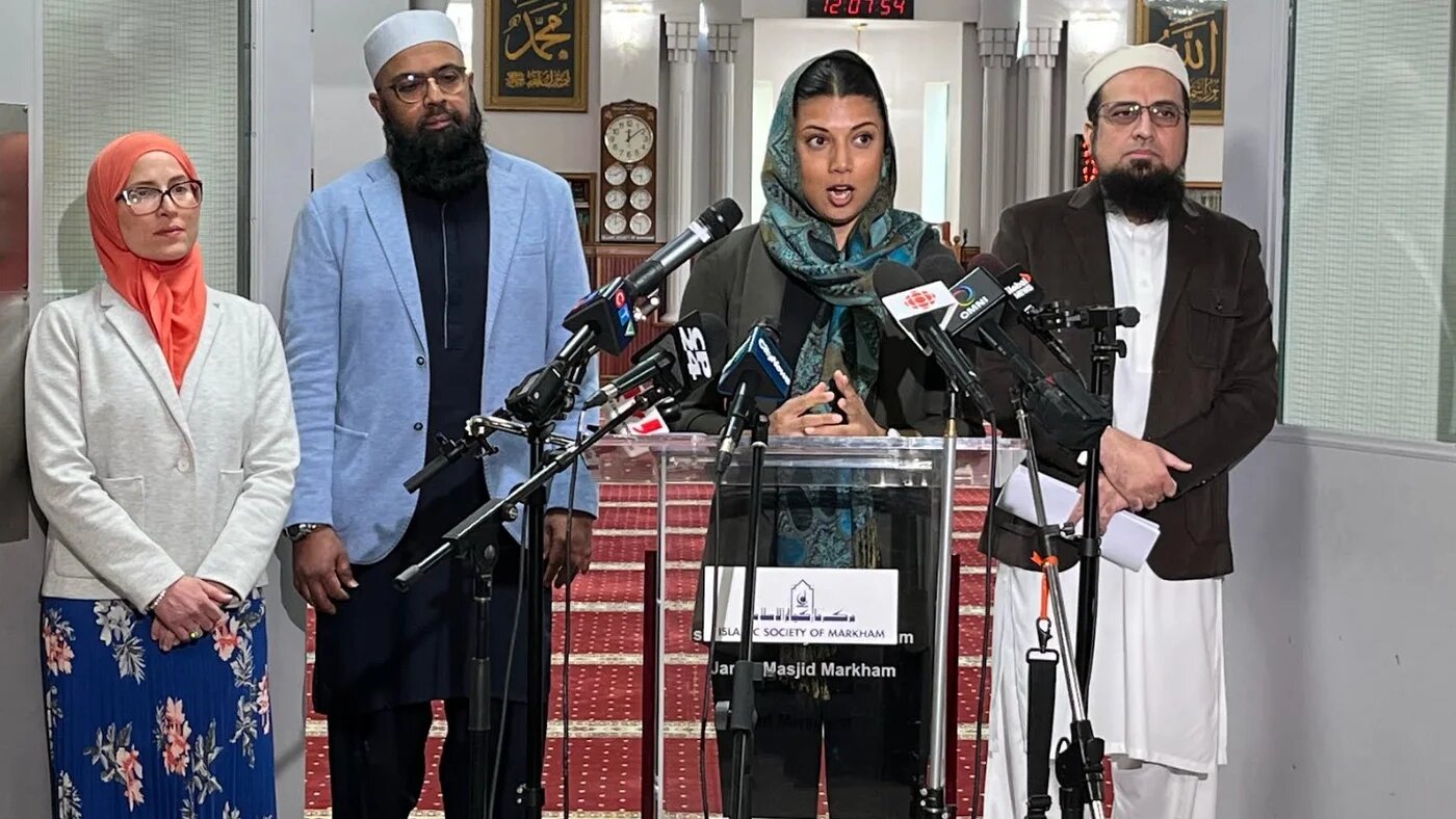 The Islamic Society of Markham held a press conference on 10 April 2023 in Markham, Ontario, Canada.