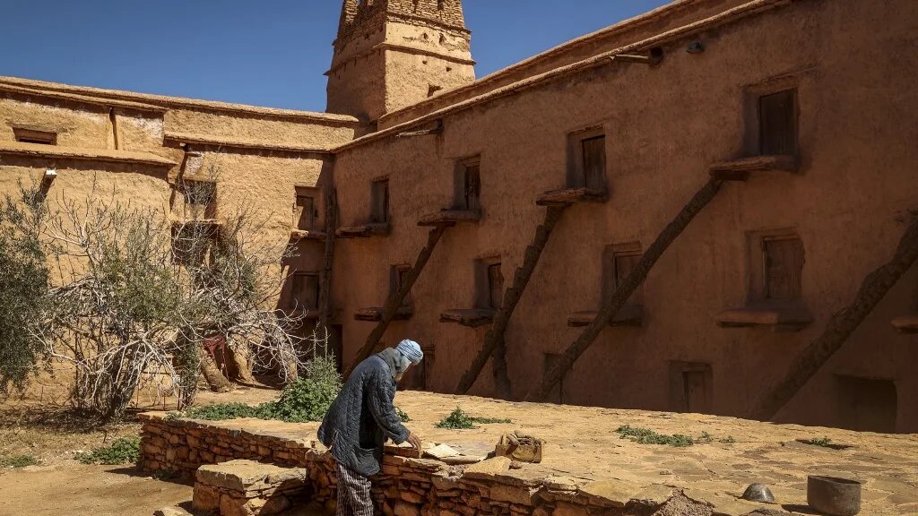 Le grencier collectif d’Aït Kine a probablement édifié au XVIIIe siècle et a été restauré en 2012 (AFP/Fadel Senna)