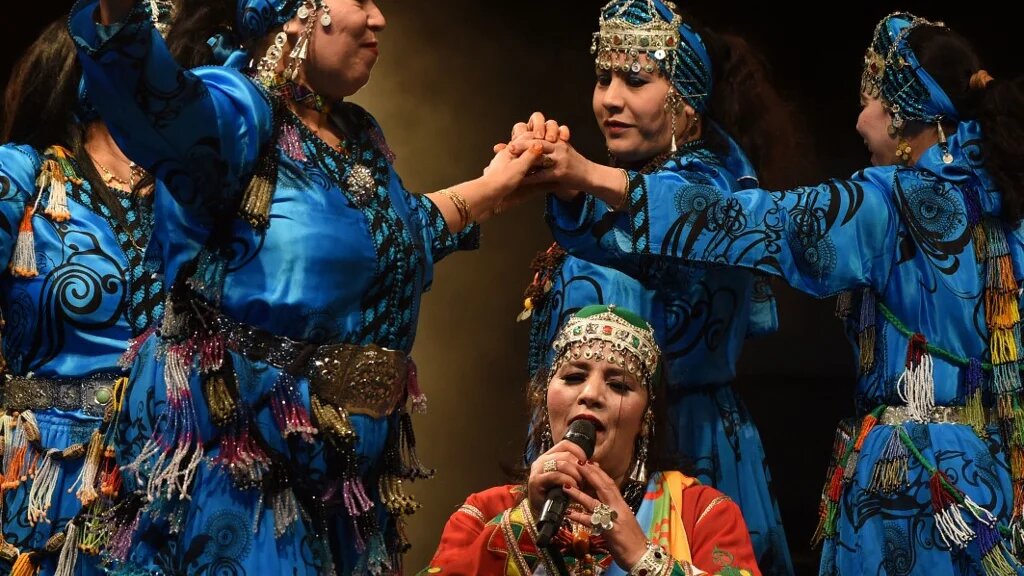 Lors du festival Edition Twist, le 12 janvier 2015 à Tiznit au Maroc à l’occasion de la célébration du Nouvel An amazigh (AFP/Fadel Senna)