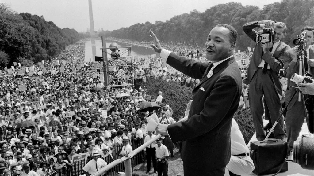 Martin Luther King, le 28 août 1963 à Washington, appelle à la fin du racisme aux États-Unis dans son célèbre discours « I have a dream » (AFP)