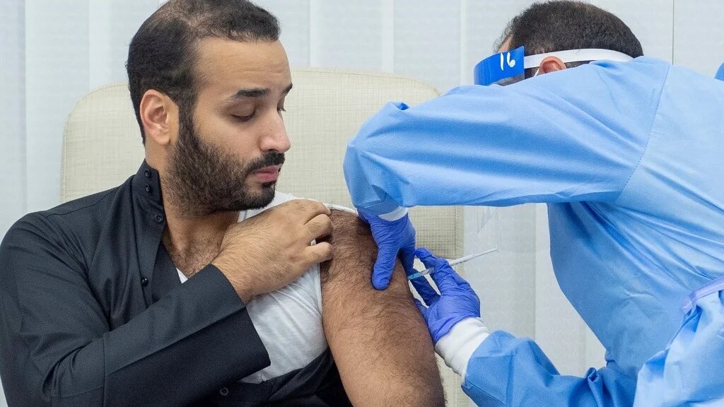 MBS is one of several world leaders to have received their first dose of the vaccine.