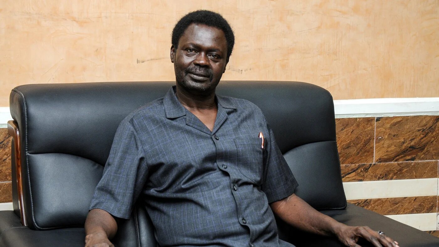 Minni Minnawi attends a meeting in Port Sudan on 17 April 2024 (Ibrahim Ishaq/AFP)