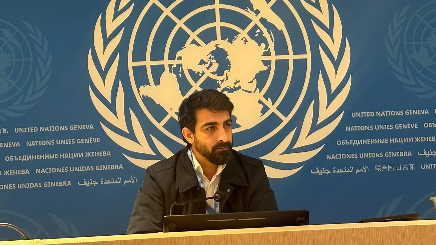 In this undated photo Mohamad Safa can be seen at UN offices in Geneva (Wikimedia Commons)