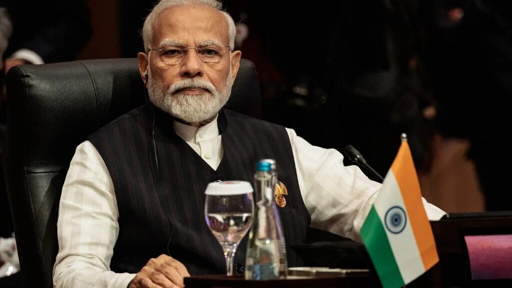 India’s Prime Minister Narendra Modi attends the 18th East Asia Summit in Jakarta, Indonesia, on 7 September 2023 (AFP)
