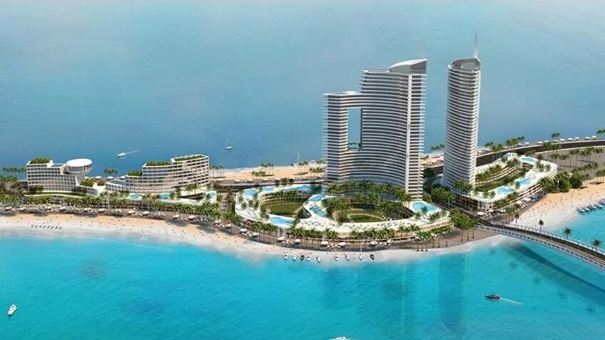 New Alamein City project photo as published by Egypt's presidency in 2018 (presidency.eg)