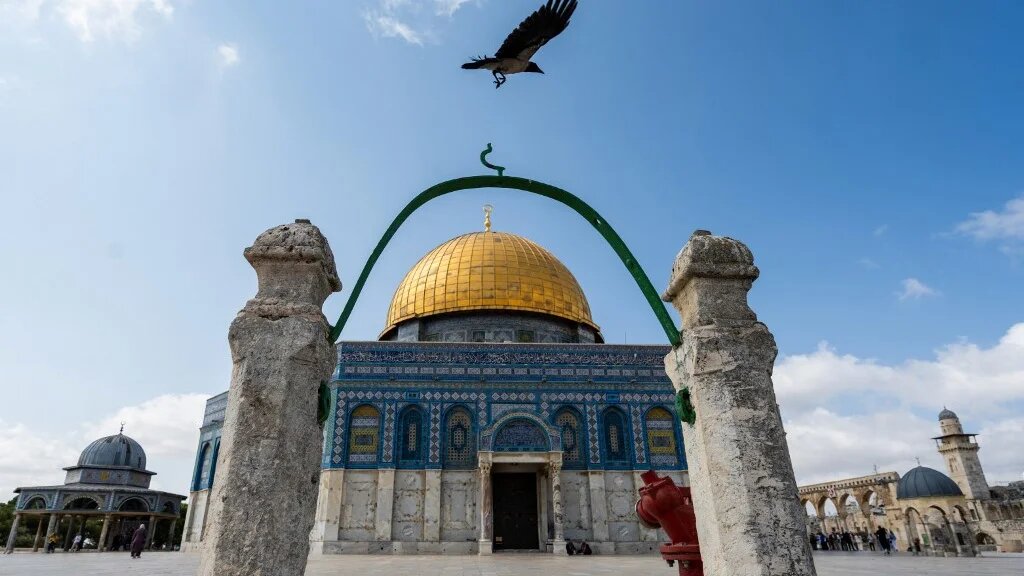 Al-Aqsa Mosque complex in Jerusalem is pictured on 18 June 2023 (AFP)