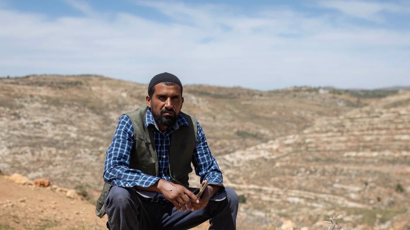 “My son wanted his sheep back, and their answer was to shoot him,” says Ali Kaabneh, whose son was killed during an Israeli settler and army raid on the village of Jiljilya on 20 May 2026 (Oren Ziv/MEE)