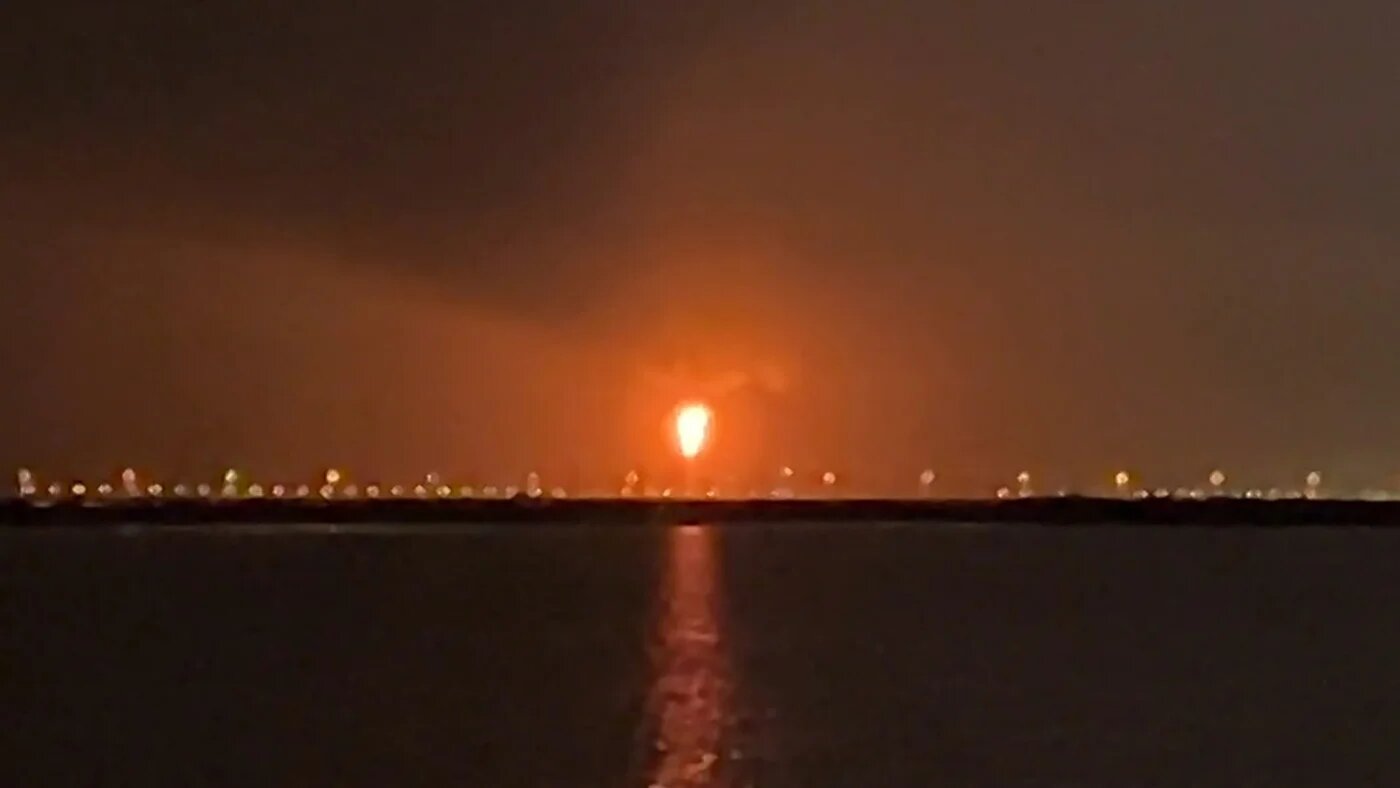 This frame grab from AFPTV video footage on 21 June 2026, shows an explosion at Qatar's Ras Laffan industrial zone as the result of a "technical incident" (AFPTV/AFP)