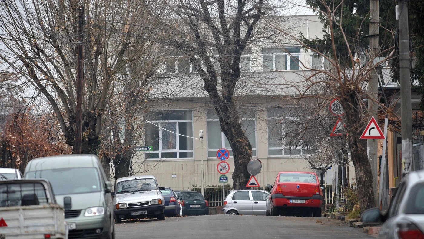 The Romanian agency Orniss, pictured here on 8 December 2011, sits on a leafy street in northern Bucharest close to a set of train tracks. The agency has denied hosting a CIA prison (Stringer/AFP)
