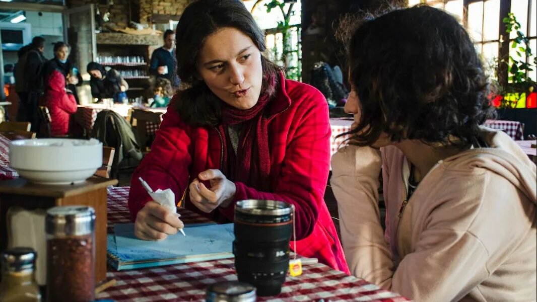 Students and professors often work over breakfast, lunch or dinner in Ali Nesin’s village (MEE/Jeremie Berlioux)
