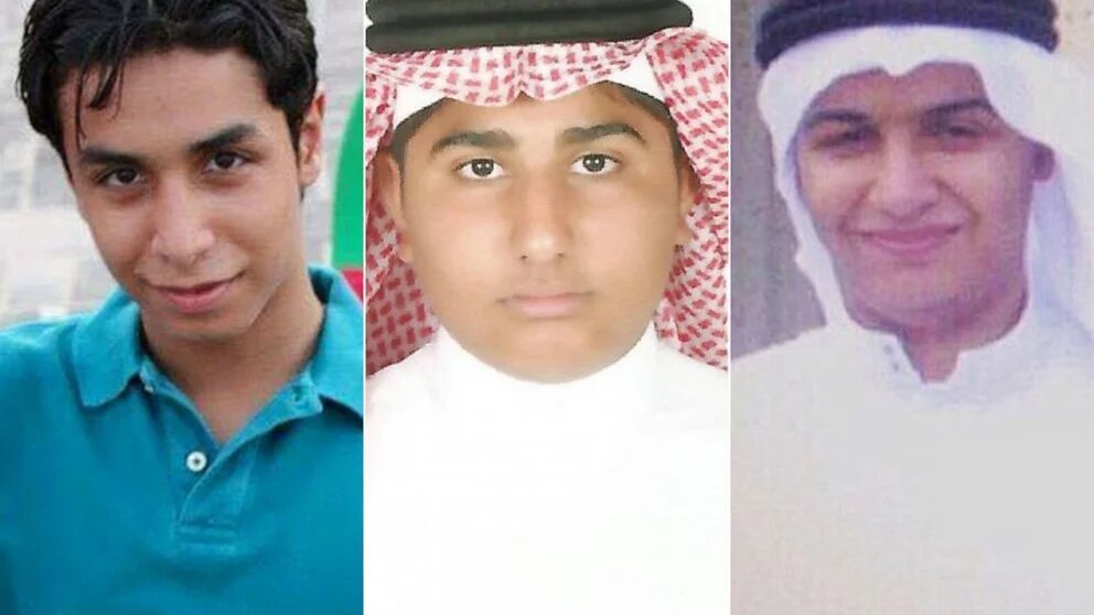 These three Saudi minors were sentenced to death
